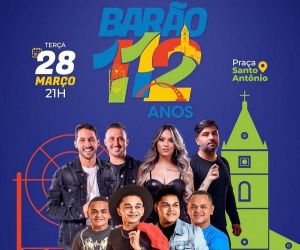 Prefeitura divulga atrações do aniversário de 112 anos de Barão de Grajaú