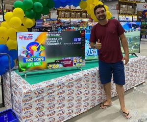 Realizado primeiro sorteio da campanha São Jorge Super "Traz a Copa até você"