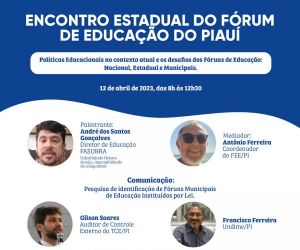 Encontro Estadual do Fórum de Educação do Piauí discutirá políticas educacionais do estado