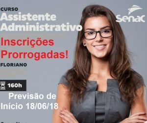 Senac de Floriano oferece Curso de Assistente Administrativo