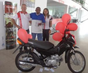 Emplacadora O Gaúcho realiza sorteio de motocicleta Honda