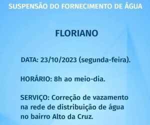 Agespisa realiza manutenção para correção de vazamento em Floriano