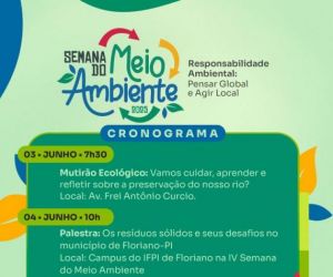 Prefeitura de Floriano se prepara para a Semana do Meio Ambiente 2025