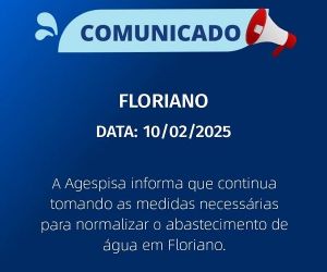 Agespisa trabalha para normalizar abastecimento de água em Floriano