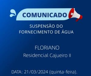 Falta de energia elétrica afeta fornecimento de água no Residencial Cajueiro II, em Floriano