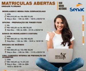 Confira a variedade de cursos disponíveis no Senac Floriano
