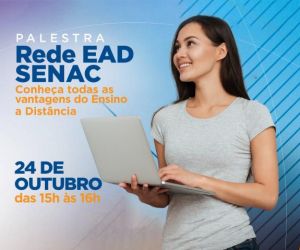 Senac realiza palestra sobre a rede de ensino a distância