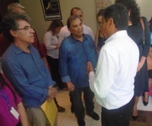 Dedé Santana visita Teatro Cidade Cenográfica de Floriano