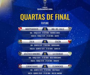 Confira os dias e horários dos confrontos das quartas de final da Sul-Americana