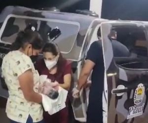 Bebê nasce dentro de viatura da Polícia Militar em Fronteiras