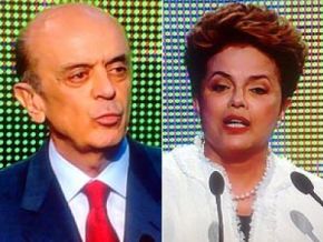 Dilma e Serra trocam farpas em debate na tv
