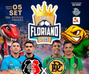 Grande Final da Copa Floriano 2025 promete agitar o Estádio Tiberão