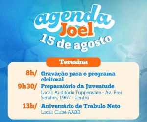 AGENDA - JOEL RODRIGUES - 15/08