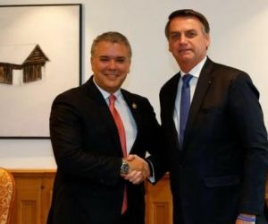 Bolsonaro recebe presidente da Colômbia no Palácio do Planalto nesta terça-feira
