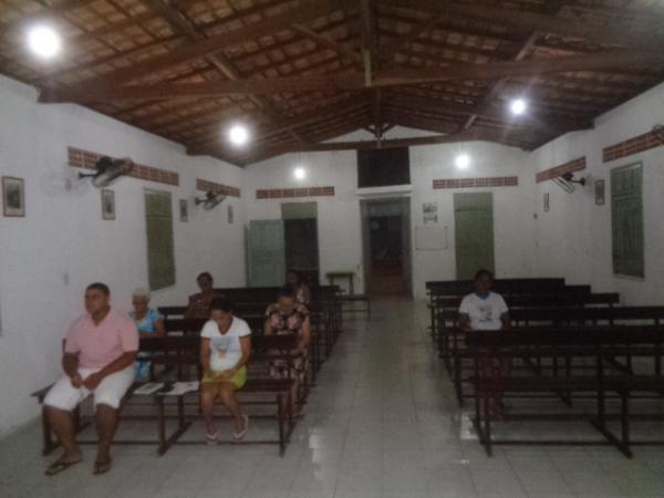 In&iacute;cio dos festejos de S&atilde;o Jo&atilde;o Batista no bairro Taboca(Imagem:FlorianoNews)