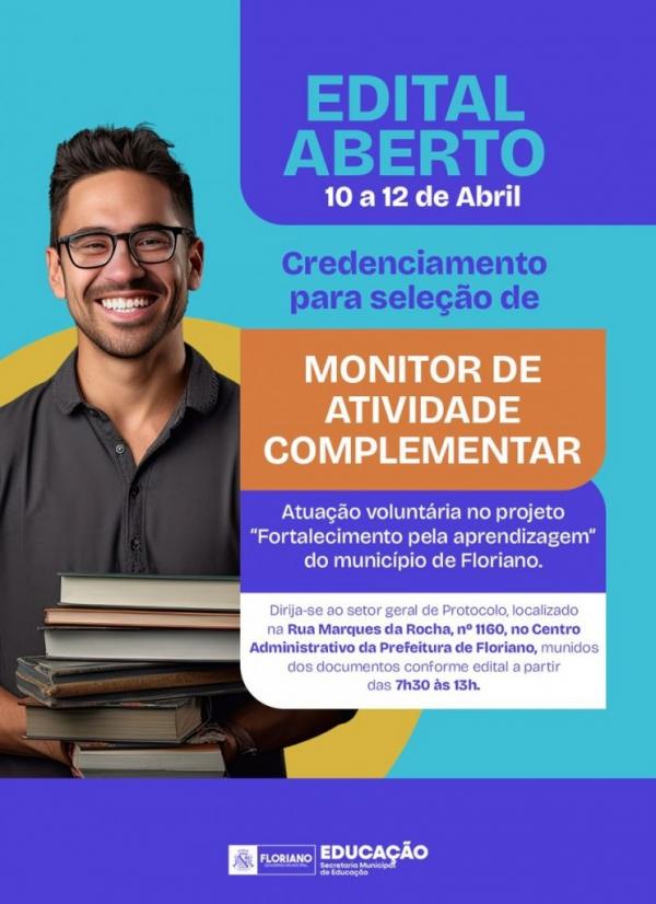 SEMED abre inscrições para monitores voluntários do Programa "Fortalecimento pela Aprendizagem"