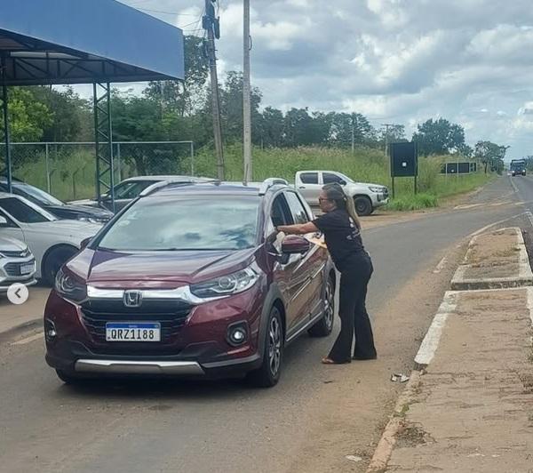 Prefeitura de Floriano participa de blitz educativa da campanha Maio Laranja em parceria com a SSP-PI(Imagem:Secom)