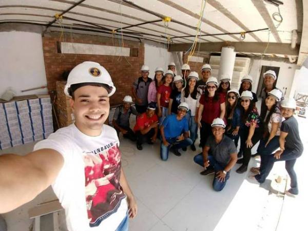 Alunos do curso de Engenharia Civil da FAESF realizam visita t&eacute;cnica a constru&ccedil;&otilde;es de Floriano.(Imagem:FAESF )