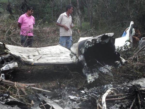 Aeronave com 30kg de cocaína cai na região norte do Piauí e mata dois.(Imagem:Caetano Silva)