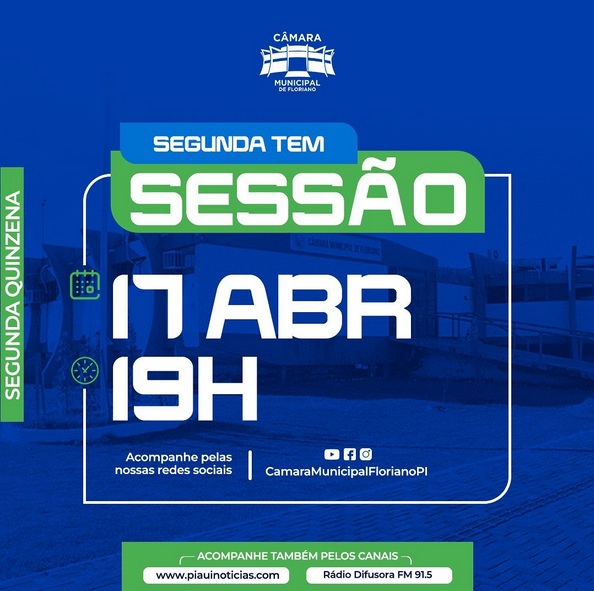 Câmara Municipal de Floriano retoma sessões legislativas nesta segunda-feira (17)