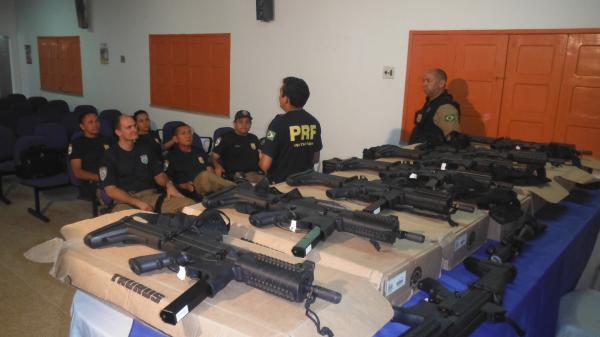 PRF realizou treinamento com novo armamento em Floriano.(Imagem:FlorianoNews)