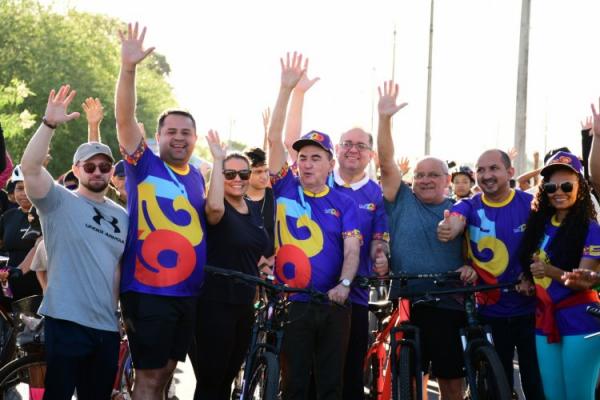 129 anos: Passeio ciclístico reúne cerca de 1.500 participantes nas comemorações do aniversário de Floriano(Imagem:Secom)