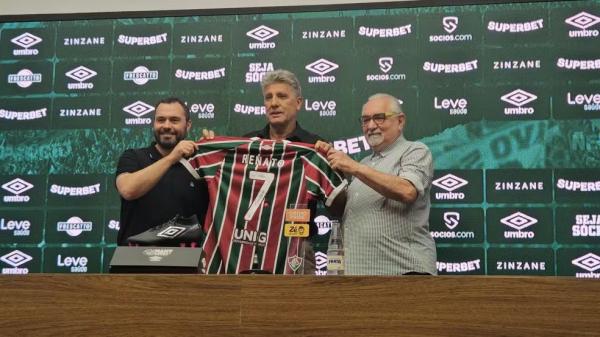 Renato Gaúcho é apresentado pelo Fluminense: "Alegria de jogar e coragem"