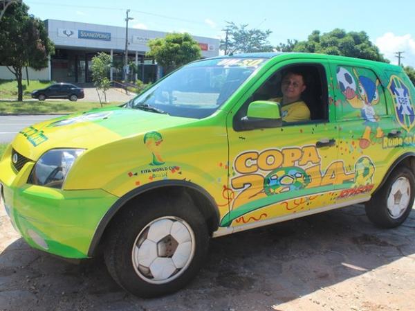 Carlos vai viajar 590km para assistir jogo entre Brasil x M&eacute;xico em Fortaleza, CE.(Imagem:Gil Oliveira/ G1 PI)
