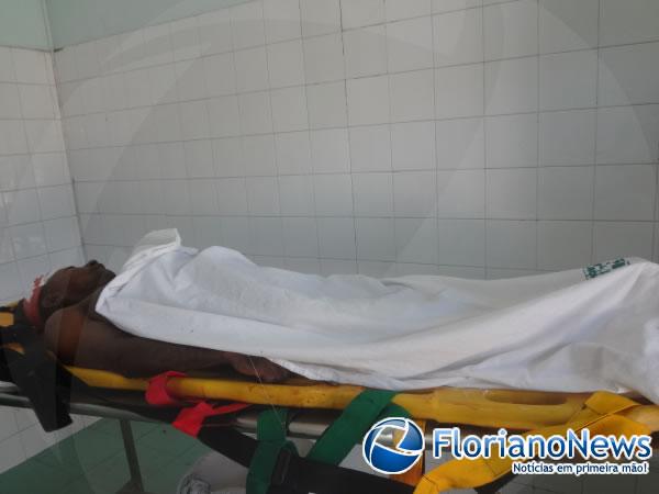 Pedestre morre ap&oacute;s ser atropelado por motocicleta em curva da morte.(Imagem:FlorianoNews)