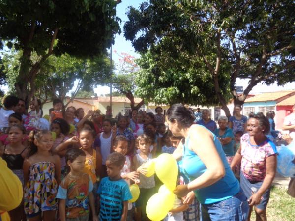 Posto de Saúde do Bairro Caixa D'água promove festa para crianças.(Imagem:FlorianoNews)