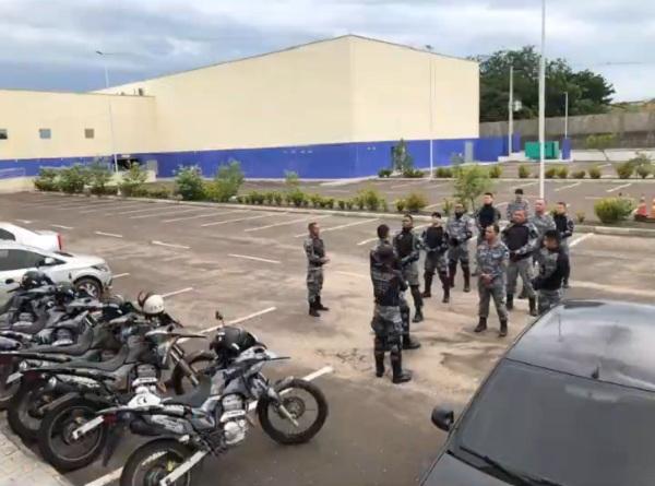 Policiais Militares concluem Treinamento de Motopatrulhamento T&aacute;tico em Floriano.(Imagem:Divulga&ccedil;&atilde;o)