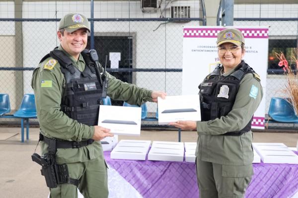 Os equipamentos devem otimizar os servi&ccedil;os oferecidos pela patrulha em prol das mulheres v&iacute;timas de viol&ecirc;ncia no Piau&iacute;.(Imagem:Divulga&ccedil;&atilde;o)