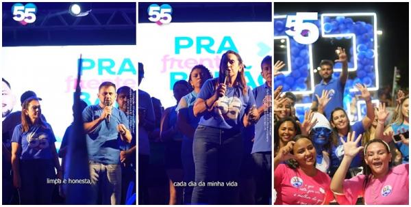 Claudimê e Luiz Heront realizam grande arrastão e comício em Barão de Grajaú(Imagem:Reprodução/Instagram)