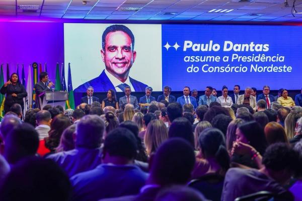 Na posse do novo presidente do Consórcio Nordeste, Rafael Fonteles defende mais acesso ao crédito e recursos para segurança pública(Imagem:Geirlys Silva)