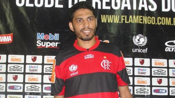  Wallace em sua apresenta&ccedil;&atilde;o no Flamengo.(Imagem:Pedro Henrique Torre/ESPN.com.br)