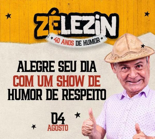 Stand-up do humorista Z&eacute; Lezin em Teresina.(Imagem:Divulga&ccedil;&atilde;o)