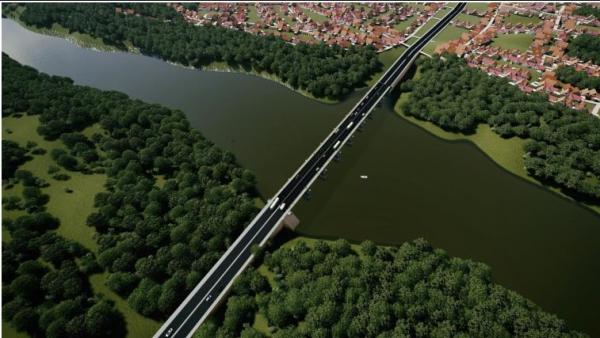 Maquetes mostram como ficará Ponte da UFPI, obra que contou com contribuição de Ciro Nogueira(Imagem:Ascom)