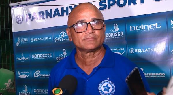  Oliveira Canind&eacute;, t&eacute;cnico do Parnahyba.(Imagem:Rede Clube )