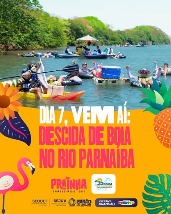 Barão de Grajaú se prepara para a tradicional Descida de Boia no Rio Parnaíba