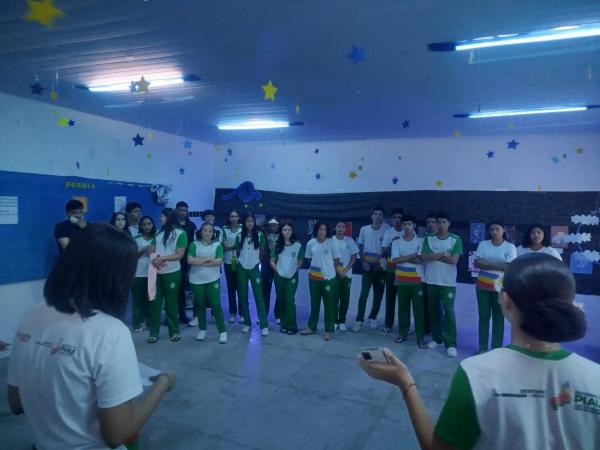  Clube de Leitura do CETI Zulmira Xavier transforma escola em palco de arte, poesia e hist&oacute;ria.(Imagem:Divulga&ccedil;&atilde;o)