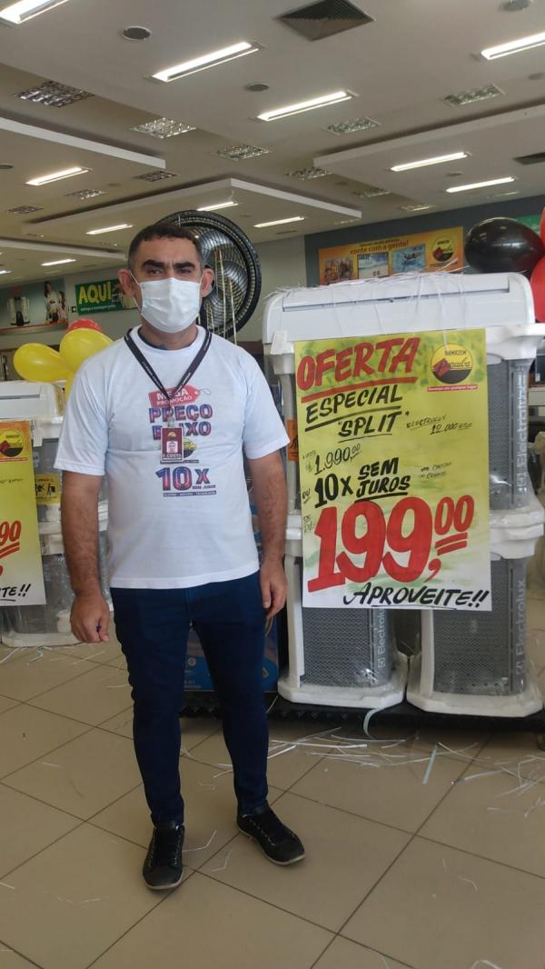 F.Costa, gerente do Armaz&eacute;m Para&iacute;ba Floriano(Imagem:FlorianoNews)
