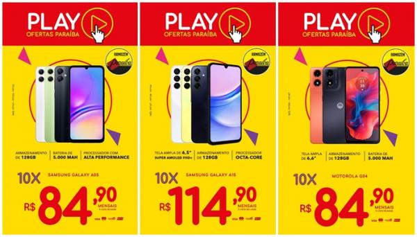 Armaz&eacute;m Para&iacute;ba oferece ofertas em celulares com parcelas que cabem no seu bolso.(Imagem:Divulga&ccedil;&atilde;o)