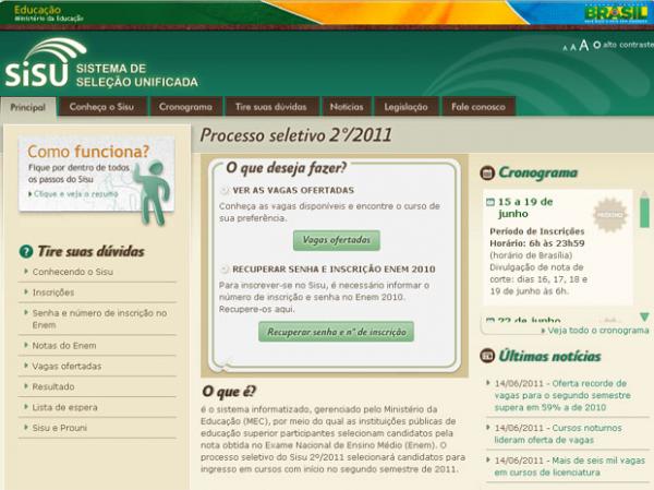 Prazo para se inscrever no SiSU de meio de ano termina neste domingo