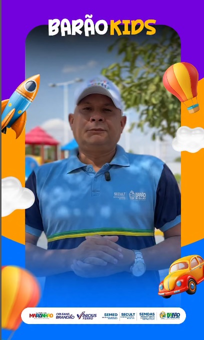 Secretário de Cultura Stani Lima convida população para o Barão Kids neste domingo (19)