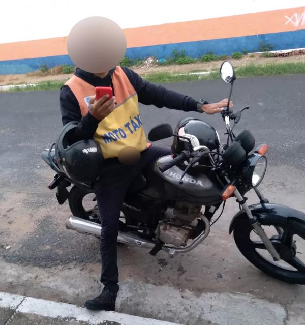 Passageira denuncia mototaxista por importuna&ccedil;&atilde;o sexual em Teresina.(Imagem:Arquivo Pessoal)