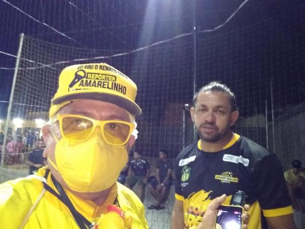 Rep&oacute;rter Amarelinho e J&uacute;nior Boc&atilde;o(Imagem:FlorianoNews)