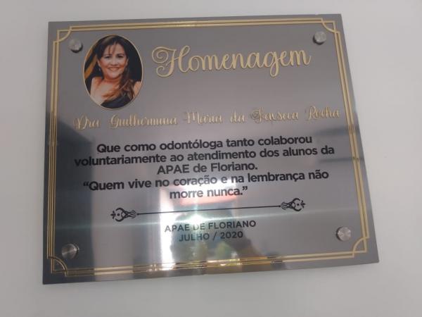 Homenagem &agrave; Dra. Guilhermina Rocha(Imagem:FlorianoNews)