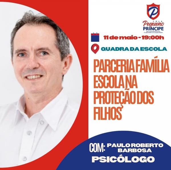 Escola Pequeno Príncipe promove evento sobre a importância da proteção dos filhos em casa