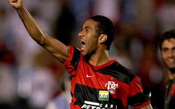Cristian comemora &uacute;nico gol pelo Flamengo, marcado contra o Atl&eacute;tico-MG.(Imagem: Divulga&ccedil;&atilde;o)