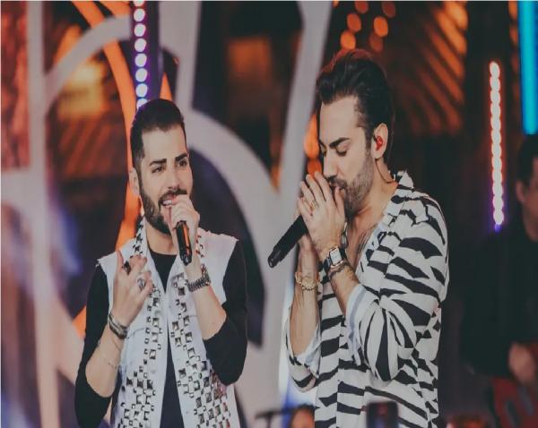 Guilherme & Benuto gravam outro "rolo" ao vivo em show com Wesley Safadão e Maiara & Maraisa